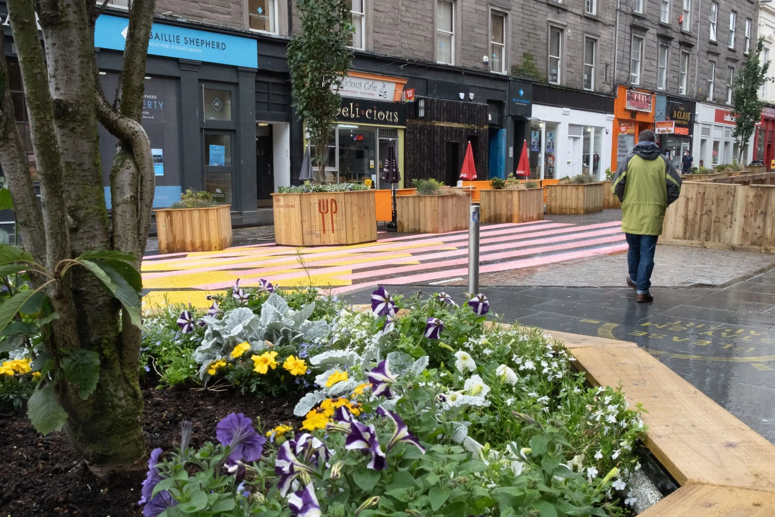 Union Street, Dundee......street painting Sustrans Spaces for People Programme