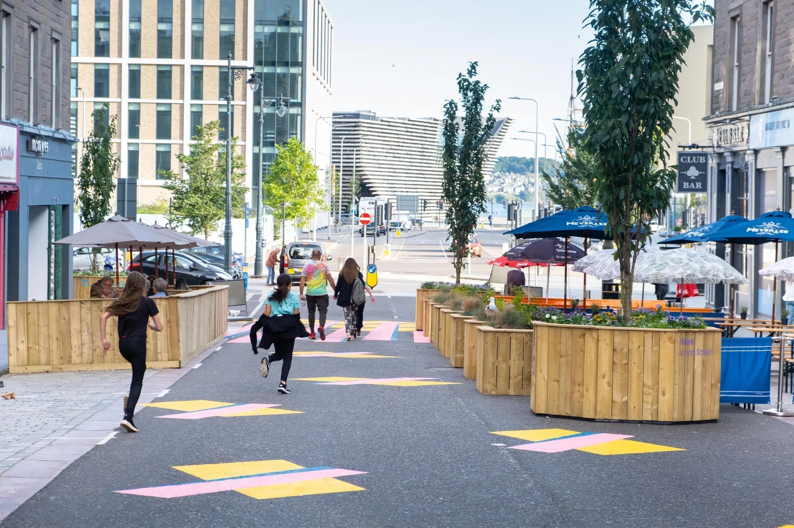 Union Street, Dundee......street painting Sustrans Spaces for People Programme