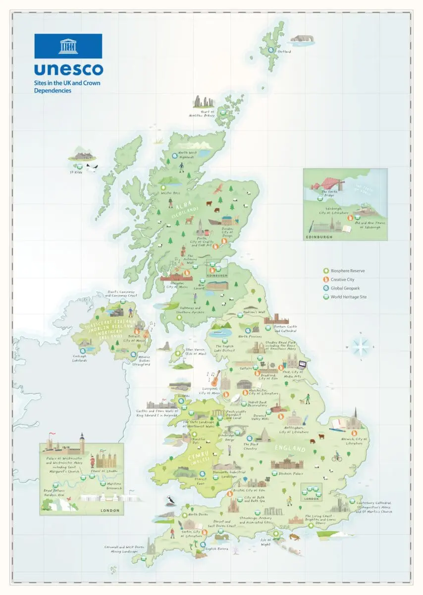 Discover the UK’s UNESCO Sites’ Map - Press pack