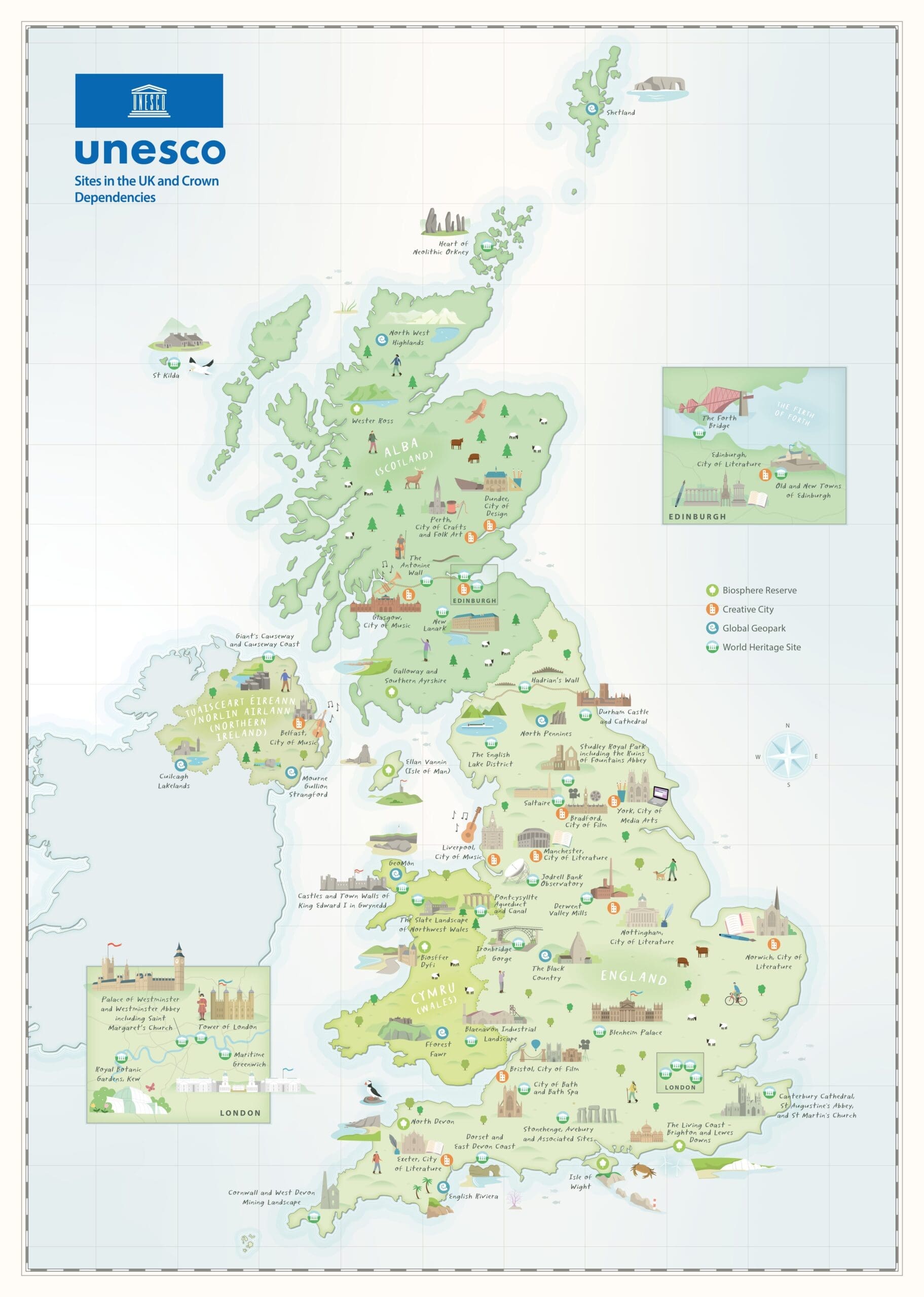 Discover the UK’s UNESCO Sites’ Map - Press pack - Design Dundee